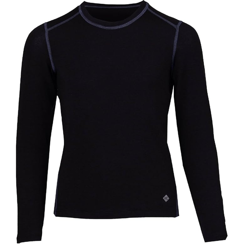 Hot Chillys Youth S Black Originals Crew Neck Base Layer Long Sleeve Top N16-13